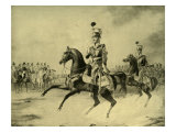 Nicholas I of Russia on horseback Giclee Print by Franz Kruger