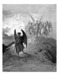Paradise Lost, by John Milton: Satan is conquered Giclee Print by . .