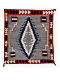 Navaho (or Navajo) blanket woven by the Native Americans of New Mexico Giclee Print by Rudolf Eichstaedt