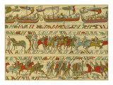 Bayeux tapestry, Norman attack on England Giclee Print