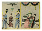 Potiphar's wife tries to seduce Joseph in Egypt reproduction procédé giclée