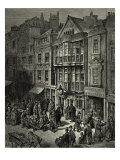 Victorian London - Bishopsgate street, East of London Giclee Print by Gustave Doré