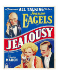 Jealousy, Jeanne Eagels, Fredric March on Window Card, 1929 Print