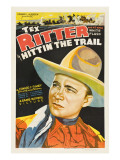 Hittin' the Trail, Tex Ritter, 1937 Print