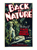 Back to Nature, 1933 Posters