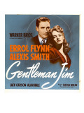 Gentleman Jim, Errol Flynn, Alexis Smith on Window Card, 1942 Posters