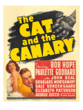 The Cat and the Canary, Paulette Goddard, Bob Hope on Window Card, 1939 Prints