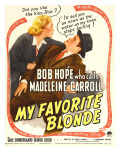 My Favorite Blonde, Madeleine Carroll, Bob Hope on Window Card, 1942 Poster
