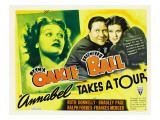 Annabel Takes a Tour, Lucille Ball, Jack Oakie, Lucille Ball (Far Right), 1938 Posters
