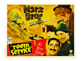 Room Service, Marx Brothers Left from Left: Chico Marx, Groucho Marx, Harpo Marx, 1938 Prints
