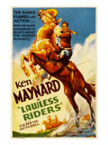 Lawless Riders, Ken Maynard, 1935 Lámina