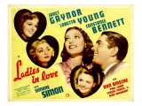 Ladies in Love, Janet Gaynor, Constance Bennett, Loretta Young, Don Ameche, Simone Simon, 1936 Print