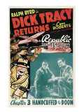 Dick Tracy Returns, 'Chapter 3: Handcuffed to Doom', 1938 Plakater