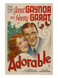 Adorable, Janet Gaynor, Henri Garat, 1933 Poster Adorable, Janet Gaynor, Henri Garat, 1933 Poster