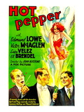 Hot Pepper, El Brendel, Victor Mclaglen, Lupe Velez, Edmund Lowe, 1933 Poster