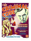 The Criminal Code, Phillips Holmes, Constance Cummings, Walter Huston on Window Card, 1931 Prints
