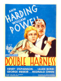 Double Harness, Ann Harding, William Powell on Midget Window Card, 1933 Kunstdrucke