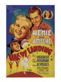 Happy Landing, Cesar Romero, Sonja Henie, Don Ameche, Ethel Merman, 1938 ジクレープリント