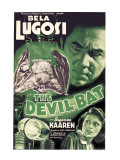 The Devil Bat, Bela Lugosi (Top), Suzanne Kaaren (Bottom), 1940 Láminas