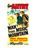 Man from Music Mountain, Gene Autry, Smiley Burnette, 1938 Pósters