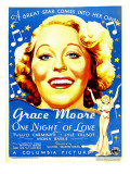 One Night of Love, Grace Moore, 1934 Poster