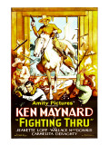 Fighting Thru, California in 1878 Póster
