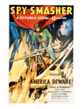 Spy Smasher, Kane Richmond in 'Chapter 1: America Beware', 1942 Lámina Spy Smasher, Kane Richmond in 'Chapter 1: America Beware', 1942 Lámina