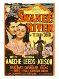 Swanee River, Don Ameche, Andrea Leeds, Al Jolson on Midget Window Card, 1939 Photo