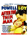 After the Thin Man, Myrna Loy, William Powell, Asta (Lower Right) on Window Card, 1936 Print