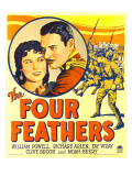 Four Feathers, Fay Wray, Richard Arlen on Window Card, 1929 Poster