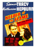 Keeper of the Flame, Spencer Tracy, Katharine Hepburn on Midget Window Card, 1942 Prints