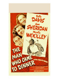 The Man Who Came to Dinner, Bette Davis, Ann Sheridan, Jimmy Durante, 1942 Posters