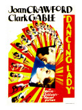 Dancing Lady, Clark Gable, Joan Crawford on Midget Window Card, 1933 Pôsters Dancing Lady, Clark Gable, Joan Crawford on Midget Window Card, 1933 Pôsters