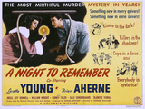 A Night to Remember, Loretta Young, Brian Aherne, 1942 Poster