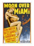 Moon over Miami, Betty Grable on Window Card, 1941 Prints