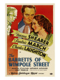 The Barretts of Wimpole Street, Charles Laughton, Fredric March, Norma Shearer, 1934 Poster Art Print