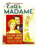 Enter Madame, Elissa Landi, Cary Grant on Window Card, 1935 Print