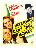 Internes Can'T Take Money, Barbara Stanwyck, Joel Mccrea, 1937 Póster