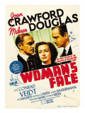 A Woman's Face, Conrad Veidt, Joan Crawford, Melvyn Douglas on Midget Window Card, 1941 Poster A Woman's Face, Conrad Veidt, Joan Crawford, Melvyn Douglas on Midget Window Card, 1941 Poster