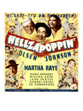 Hellzapoppin', Ole Olsen, Chic Johnson, Martha Raye, Hugh Herbert, Mischa Auer on Window Card, 1941 Poster