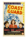 Coast Guard, Randolph Scott, Frances Dee, Ralph Bellamy on Midget Window Card, 1939 Posters