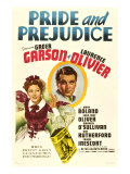 Pride and Prejudice, Greer Garson, Laurence Olivier, 1940 Posters