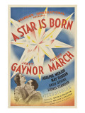 A Star Is Born, Janet Gaynor, Fredric March, 1937 Poster
