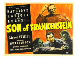 Son of Frankenstein, Boris Karloff, Boris Karloff, Basil Rathbone, Bela Lugosi, 1939 Poster Son of Frankenstein, Boris Karloff, Boris Karloff, Basil Rathbone, Bela Lugosi, 1939 Poster