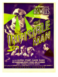 "The Invisible Man", Claude Rains, Henry Travers, Gloria Stuart, William Harrigan on Window Card Prints