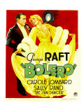 Bolero, George Raft, Carole Lombard on Window Card, 1934 Prints