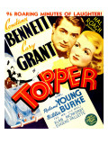 Topper, Cary Grant, Constance Bennett on Window Card, 1937 Prints