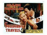 Sullivan's Travels, Veronica Lake, Joel Mccrea, 1941 Affiche