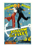 Follow the Fleet, Ginger Rogers, Fred Astaire, 1936, Poster Art Photographie