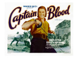 Captain Blood, Errol Flynn, 1935 Póster